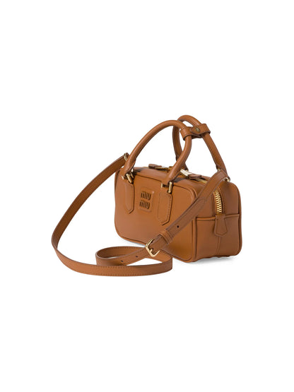 Miu Miu Arcadie Leather Top Handle Bag