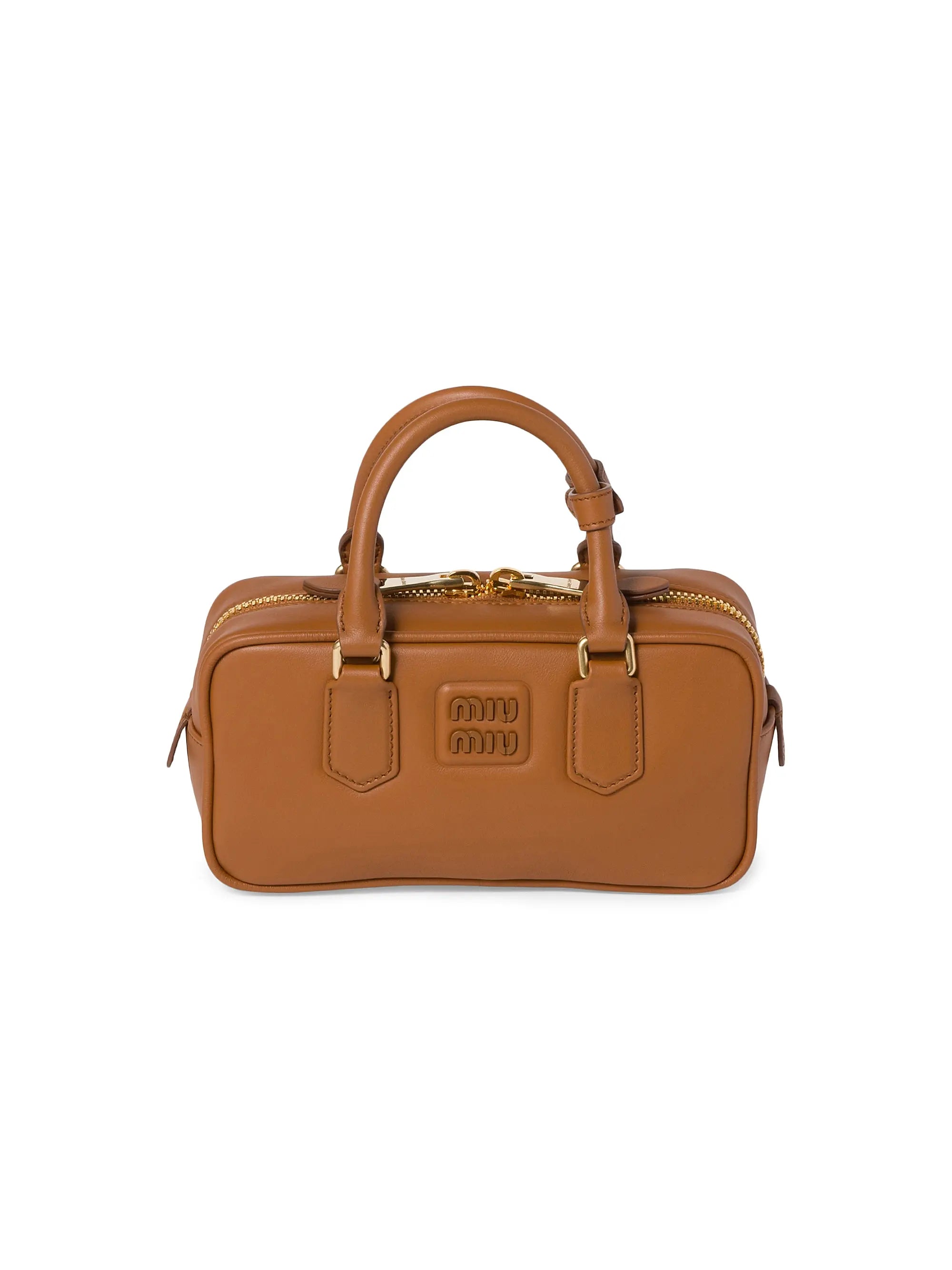 Miu Miu Arcadie Leather Top Handle Bag