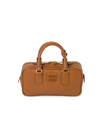 Miu Miu Arcadie Leather Top Handle Bag