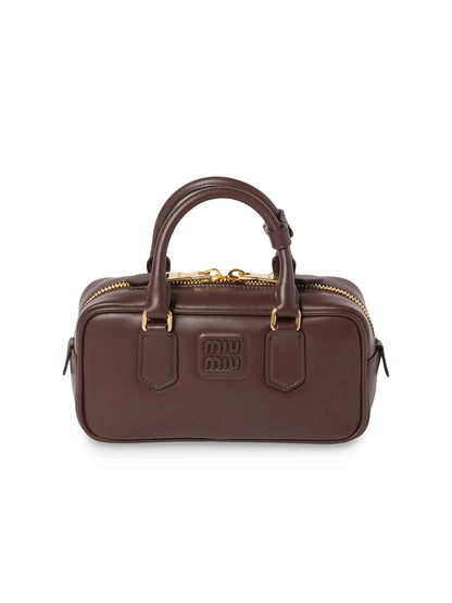 Miu Miu Arcadie Leather Top Handle Bag