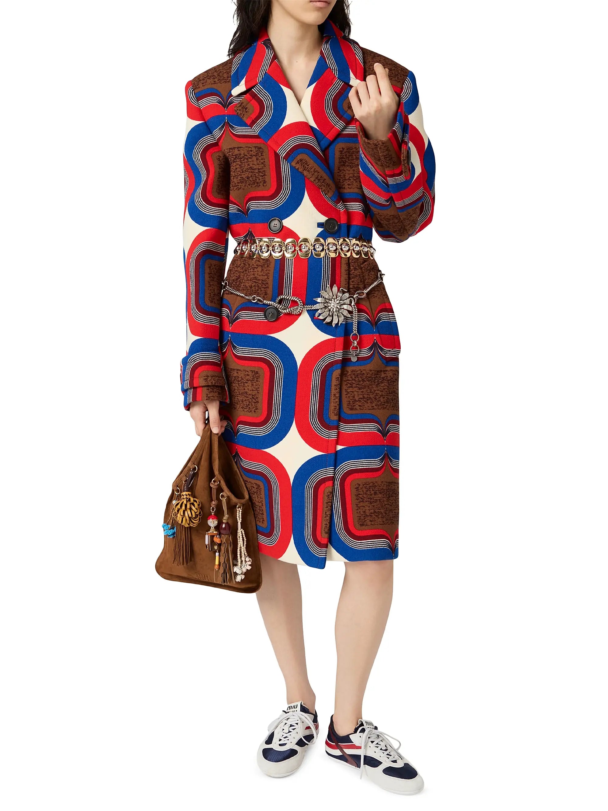 Miu Miu Suede Top Handle Bag with Trick
