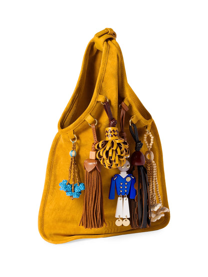 Miu Miu Suede Top Handle Bag with Trick