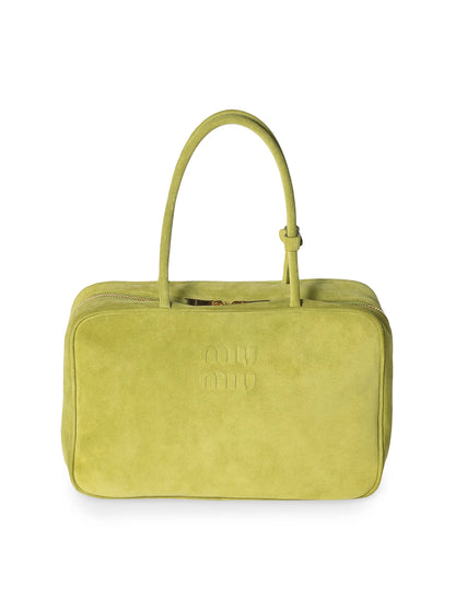 Miu Miu Suede Beau Top Handle Bag