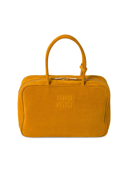 Miu Miu Suede Beau Top Handle Bag