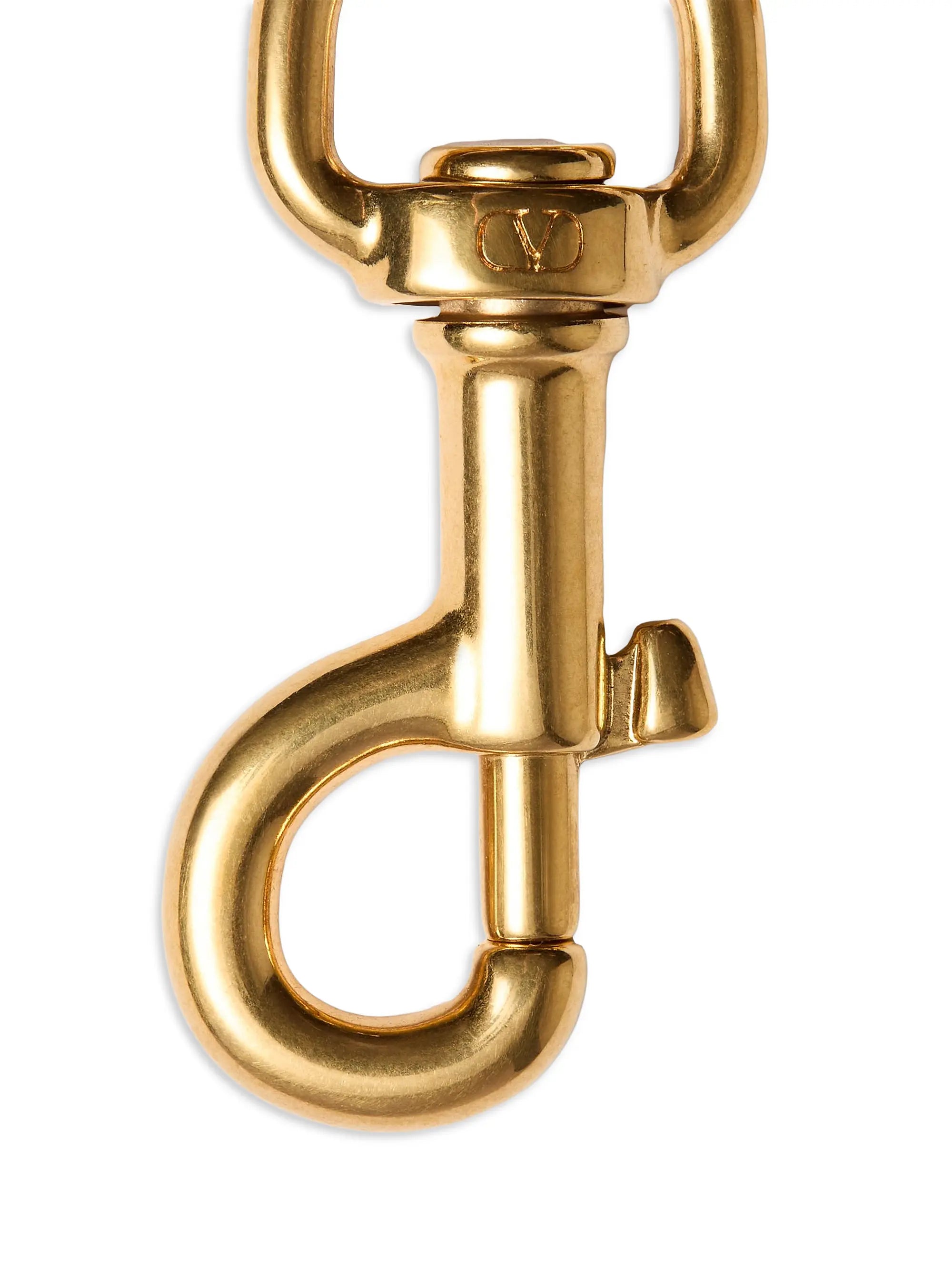 Valentino Garavani Vlogo Signature Metal Bag Charm with Key Ring