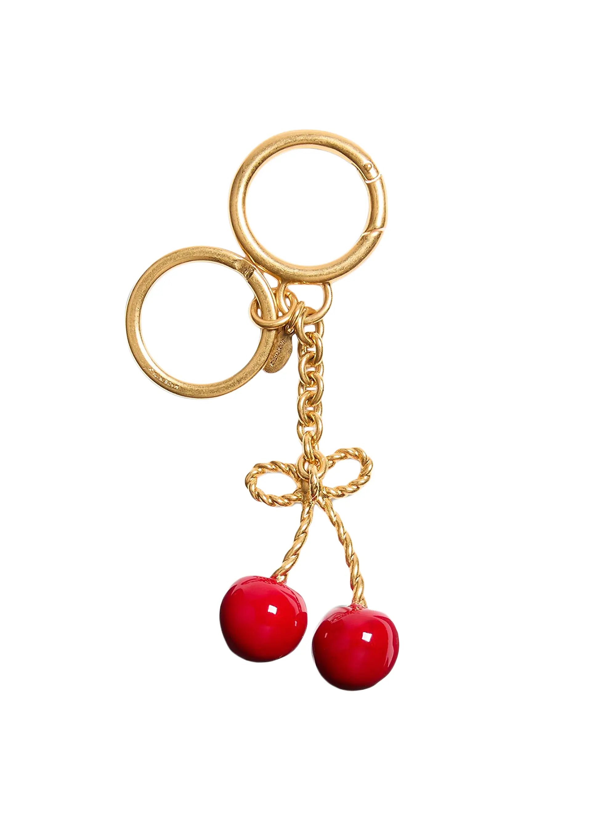 Valentino Garavani Chez Valentino Metal and Enamel Bag Charm with Key Ring
