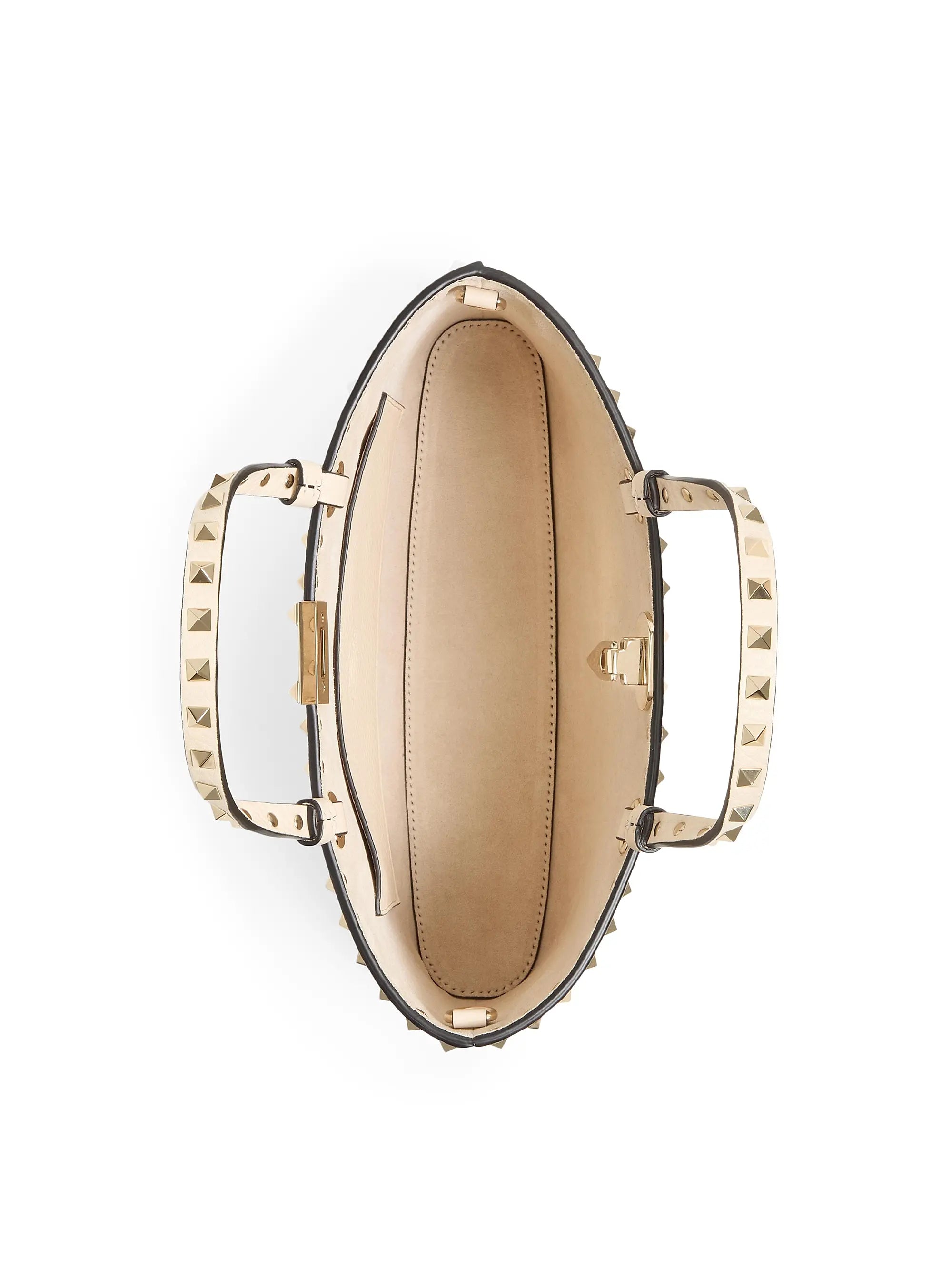 Valentino Garavani Rockstud Small Shopping Bag in Grainy Calfskin