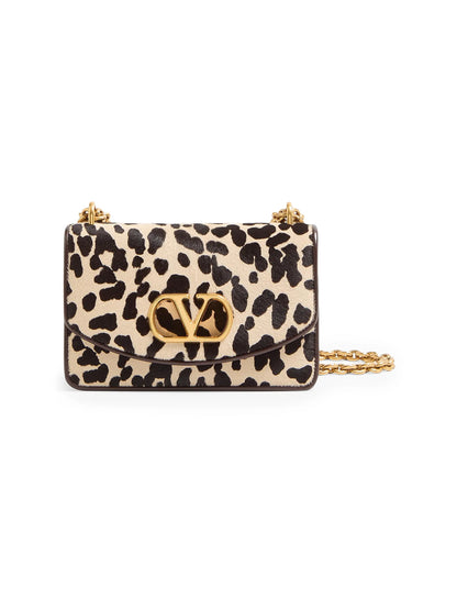 Valentino Garavani Vain Small Shoulder Bag in Pony Effect Calfskin