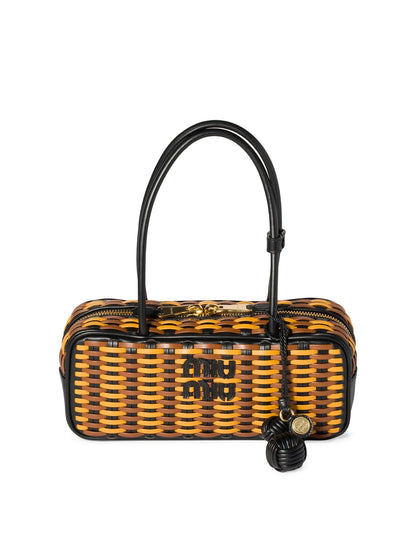 Miu Miu Beau Leather Top Handle Bag