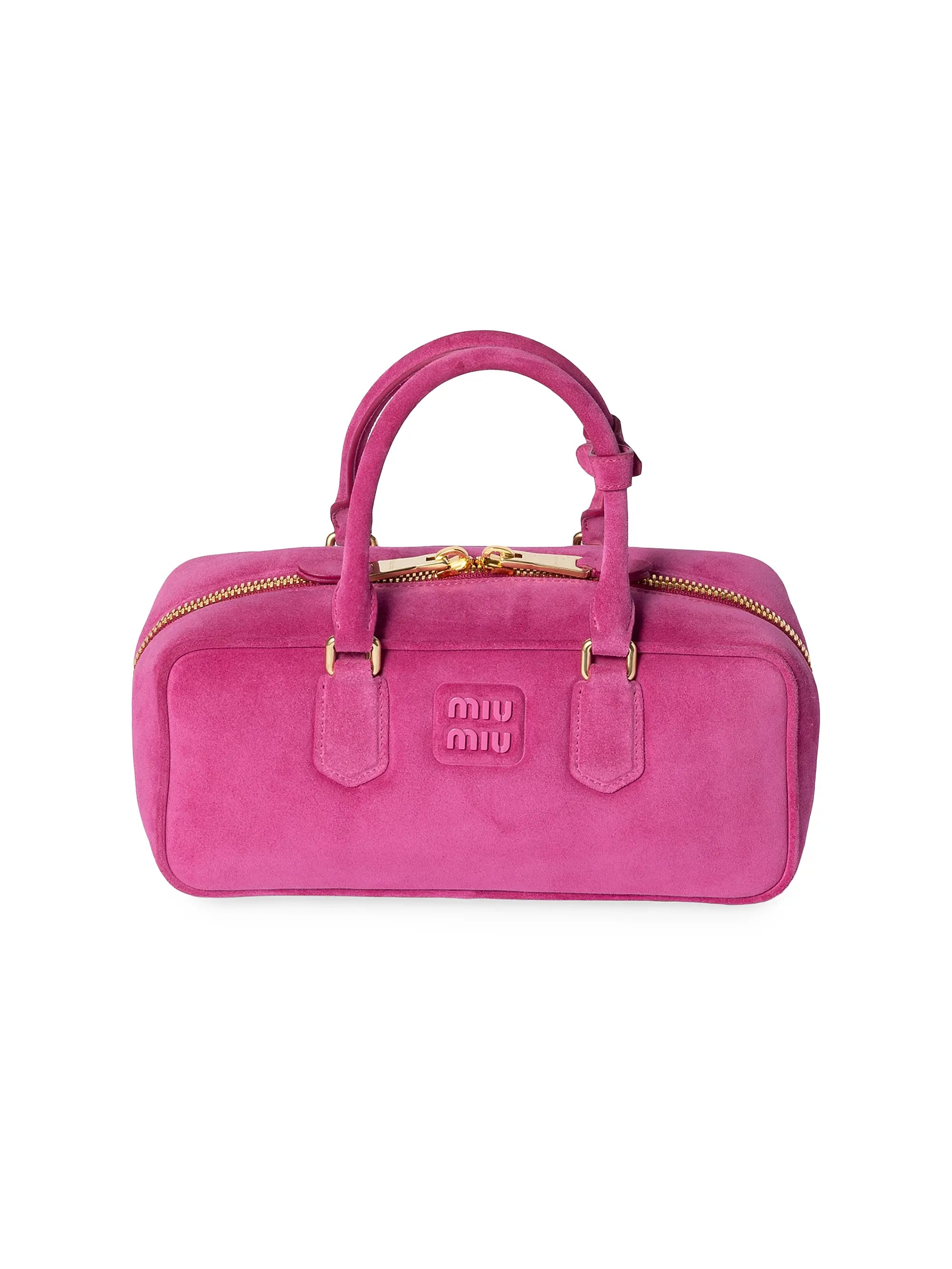 Miu Miu Arcadie Suede Top Handle Bag