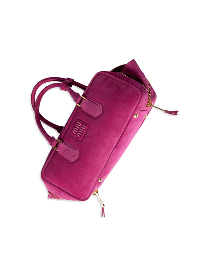 Miu Miu Arcadie Suede Top Handle Bag