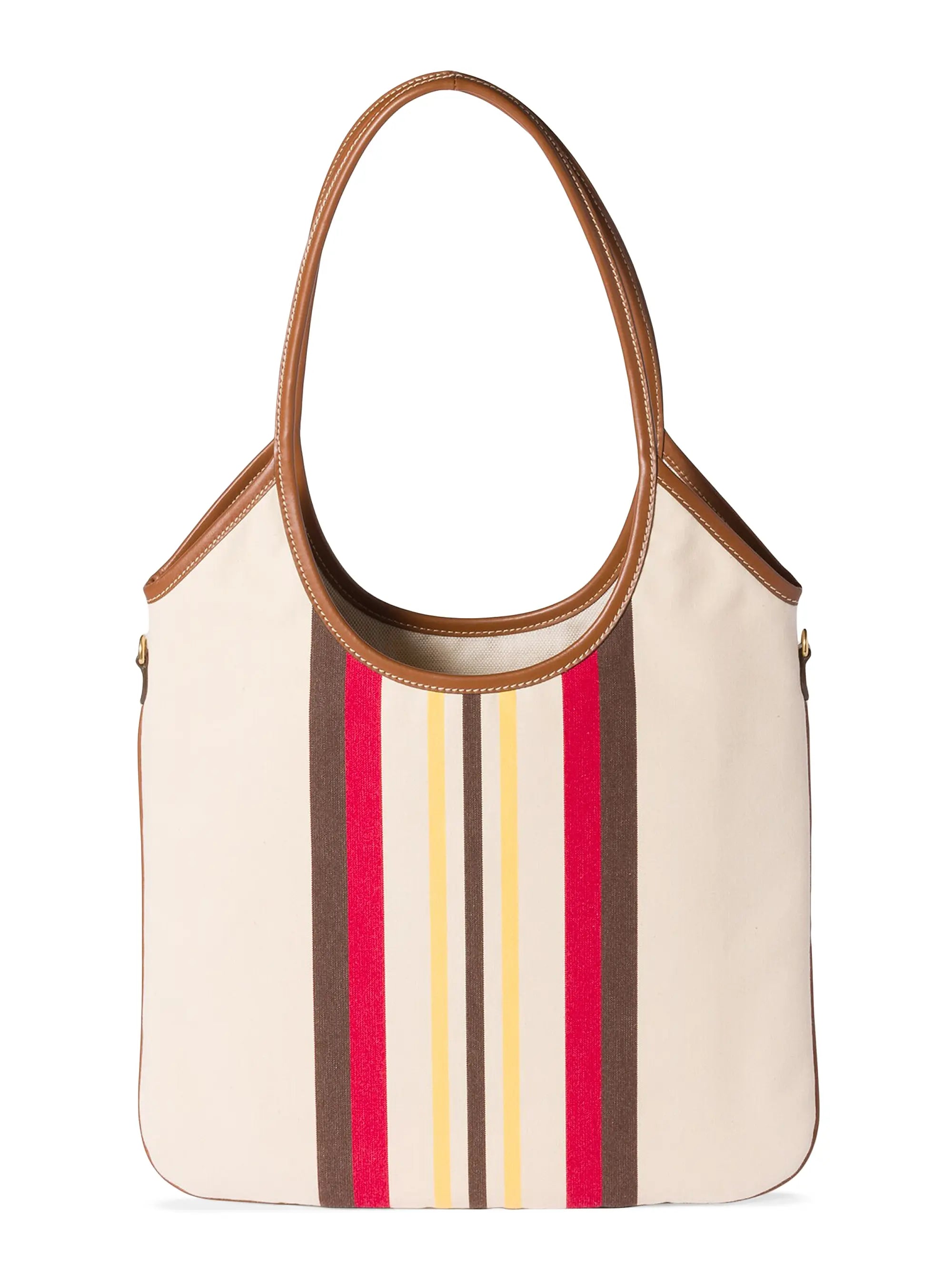 Miu Miu Ivy Canvas and Leather Tote Bag