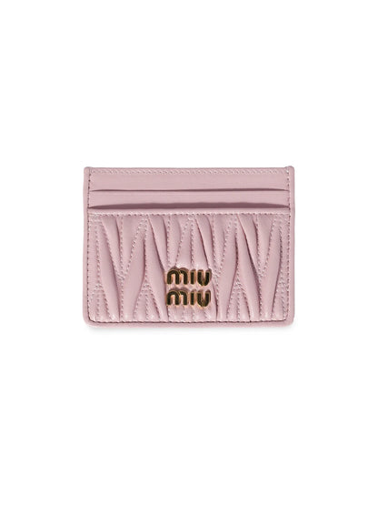 Miu Miu Matelassé Nappa Leather Card Holder