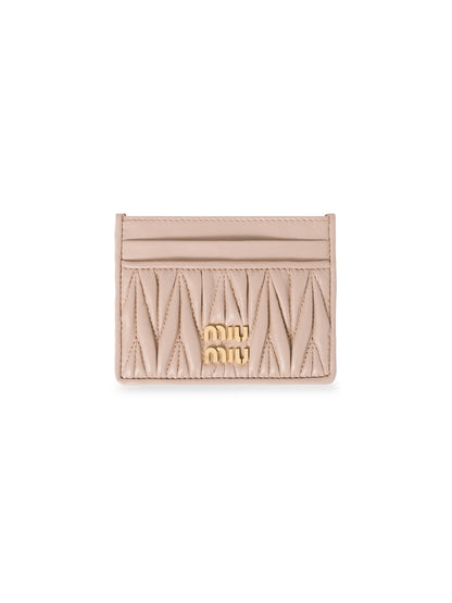 Miu Miu Matelassé Nappa Leather Card Holder