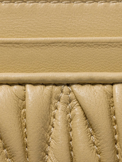 Miu Miu Matelassé Nappa Leather Card Holder