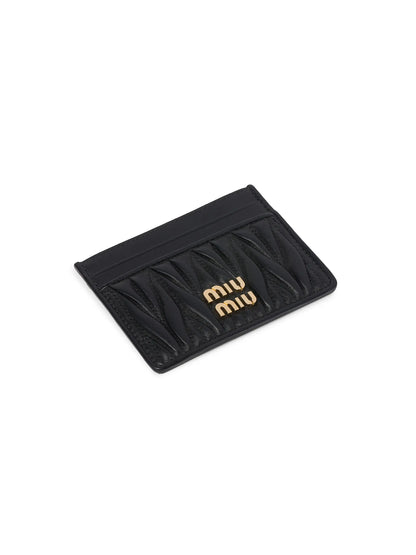Miu Miu Matelassé Nappa Leather Card Holder