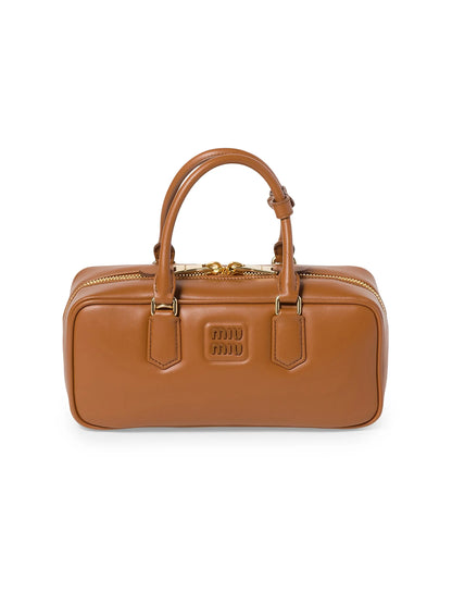 Miu Miu Arcadie Leather Top Handle Bag