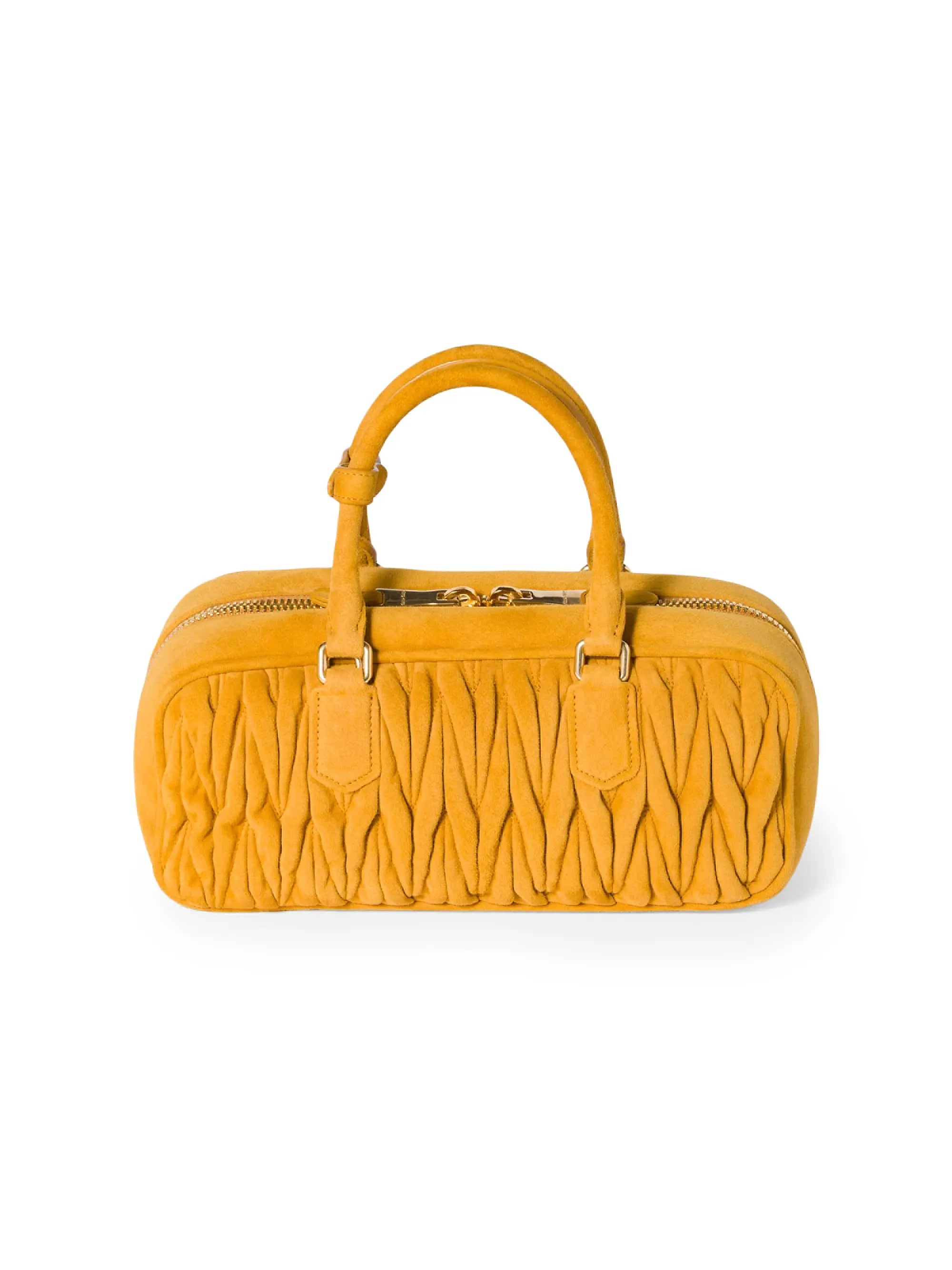 Miu Miu Arcadie Matelassé Suede Top Handle Bag