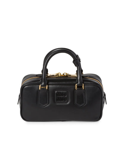 Miu Miu Arcadie Leather Top Handle Bag