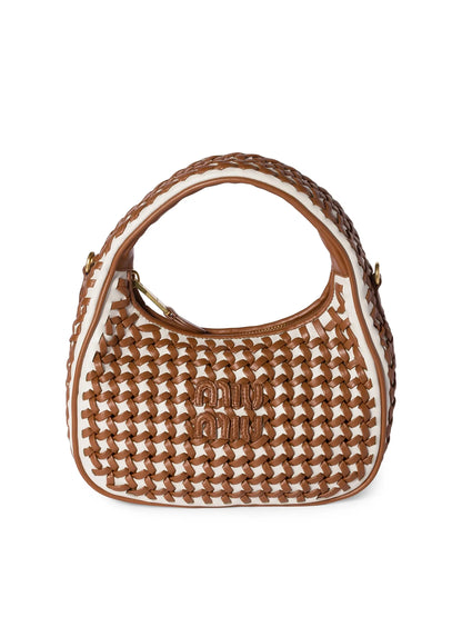Miu Miu Wander Leather Top Handle Bag