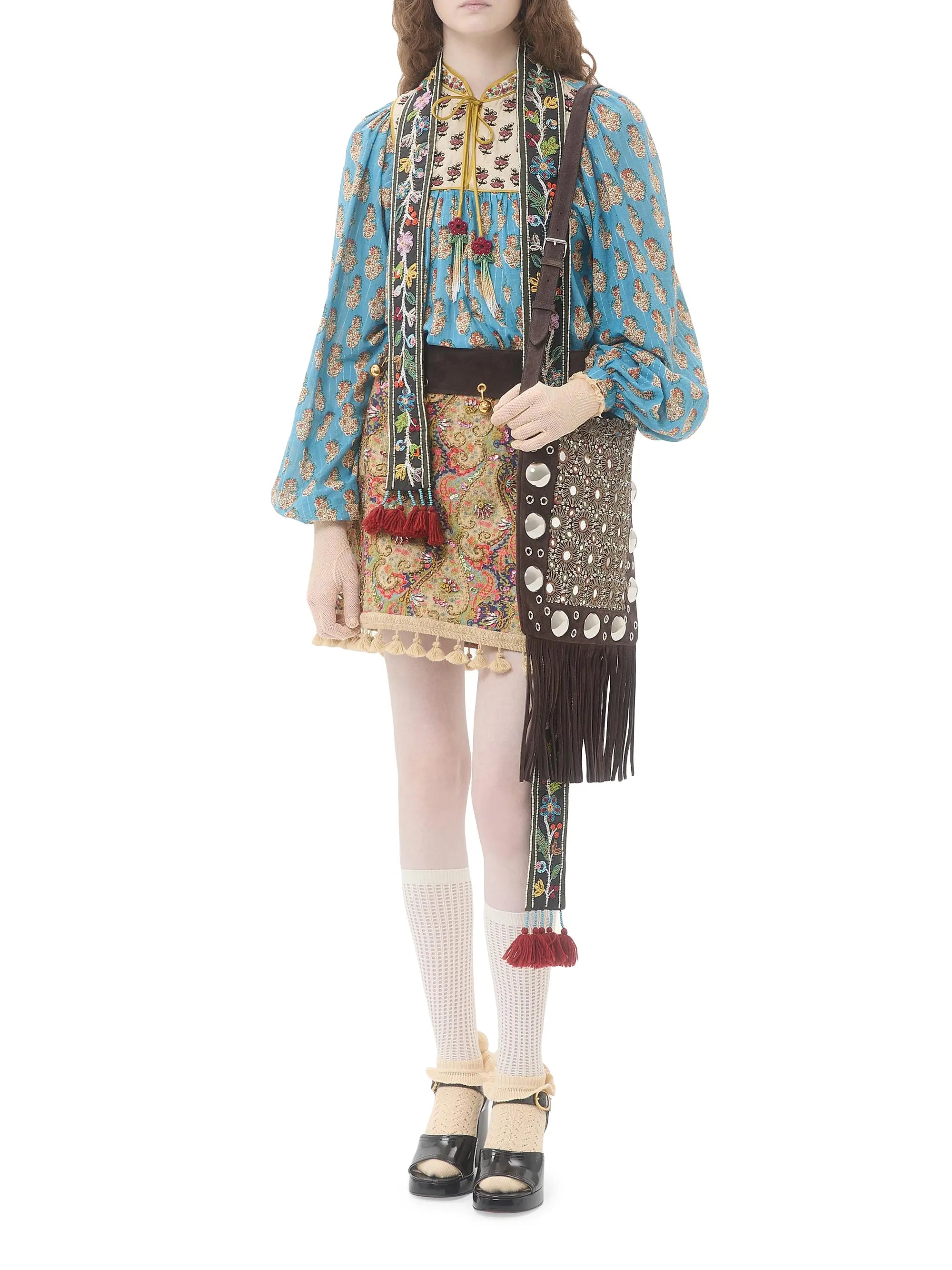 Valentino Garavani Nellcote Embroidered Crossbody Bag