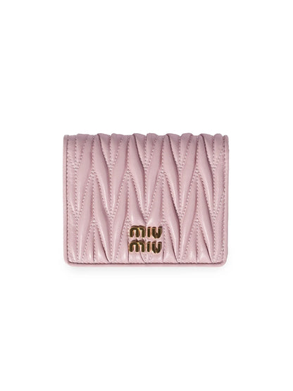 Miu Miu Small Matelassé Nappa Leather Wallet