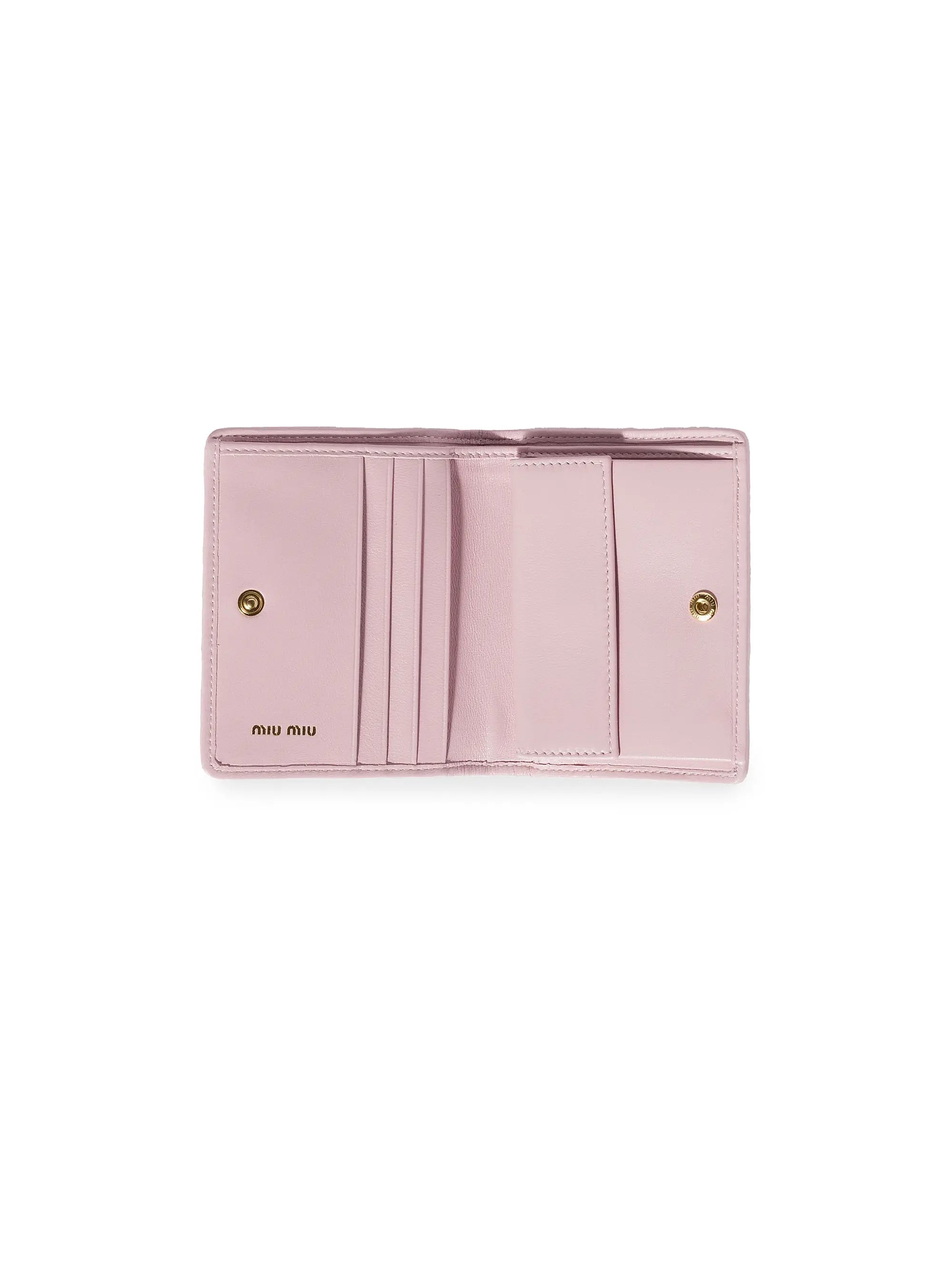 Miu Miu Small Matelassé Nappa Leather Wallet