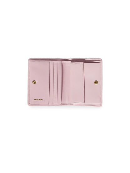 Miu Miu Small Matelassé Nappa Leather Wallet