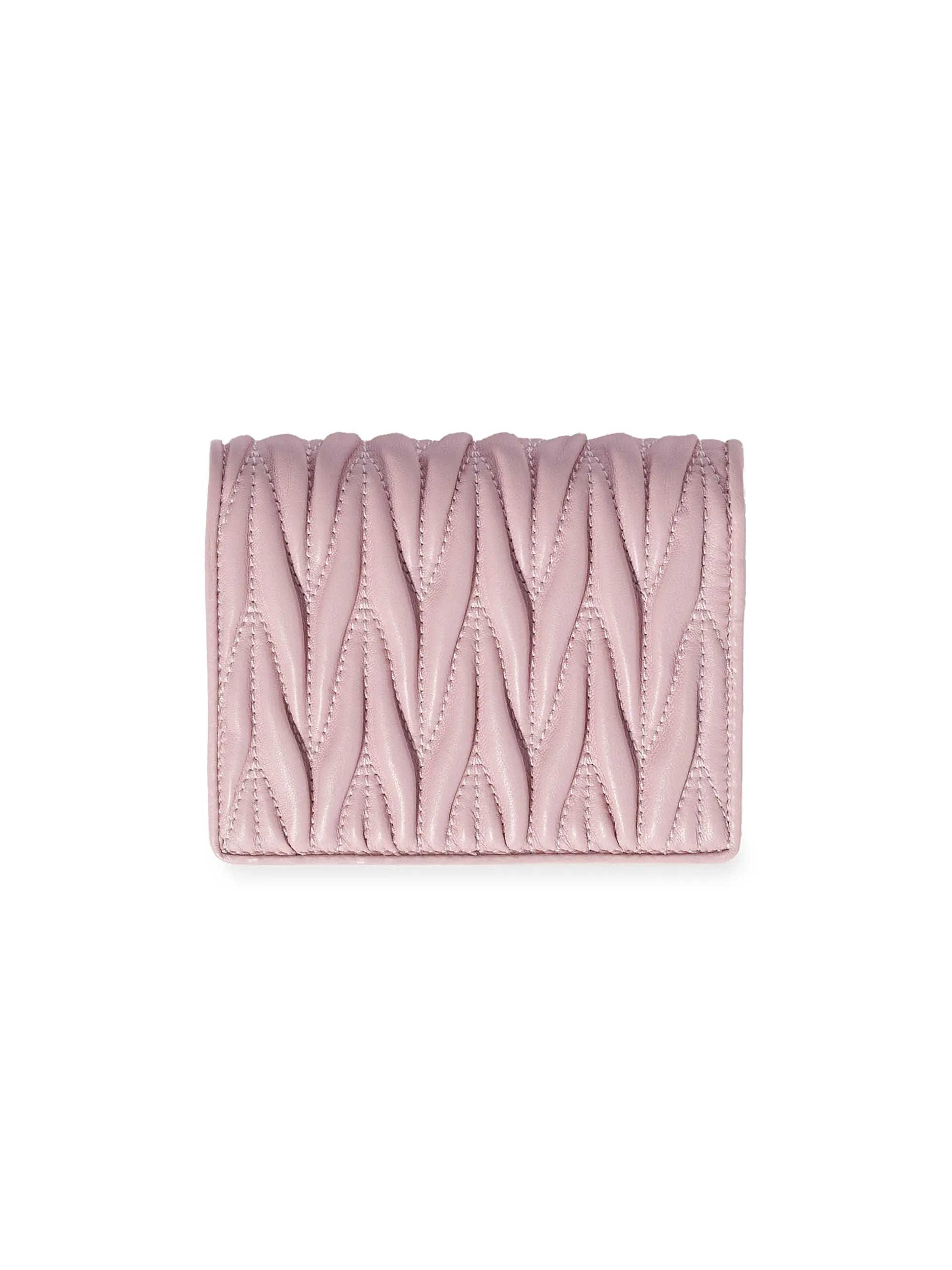 Miu Miu Small Matelassé Nappa Leather Wallet