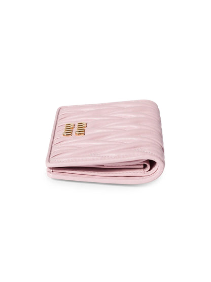 Miu Miu Small Matelassé Nappa Leather Wallet