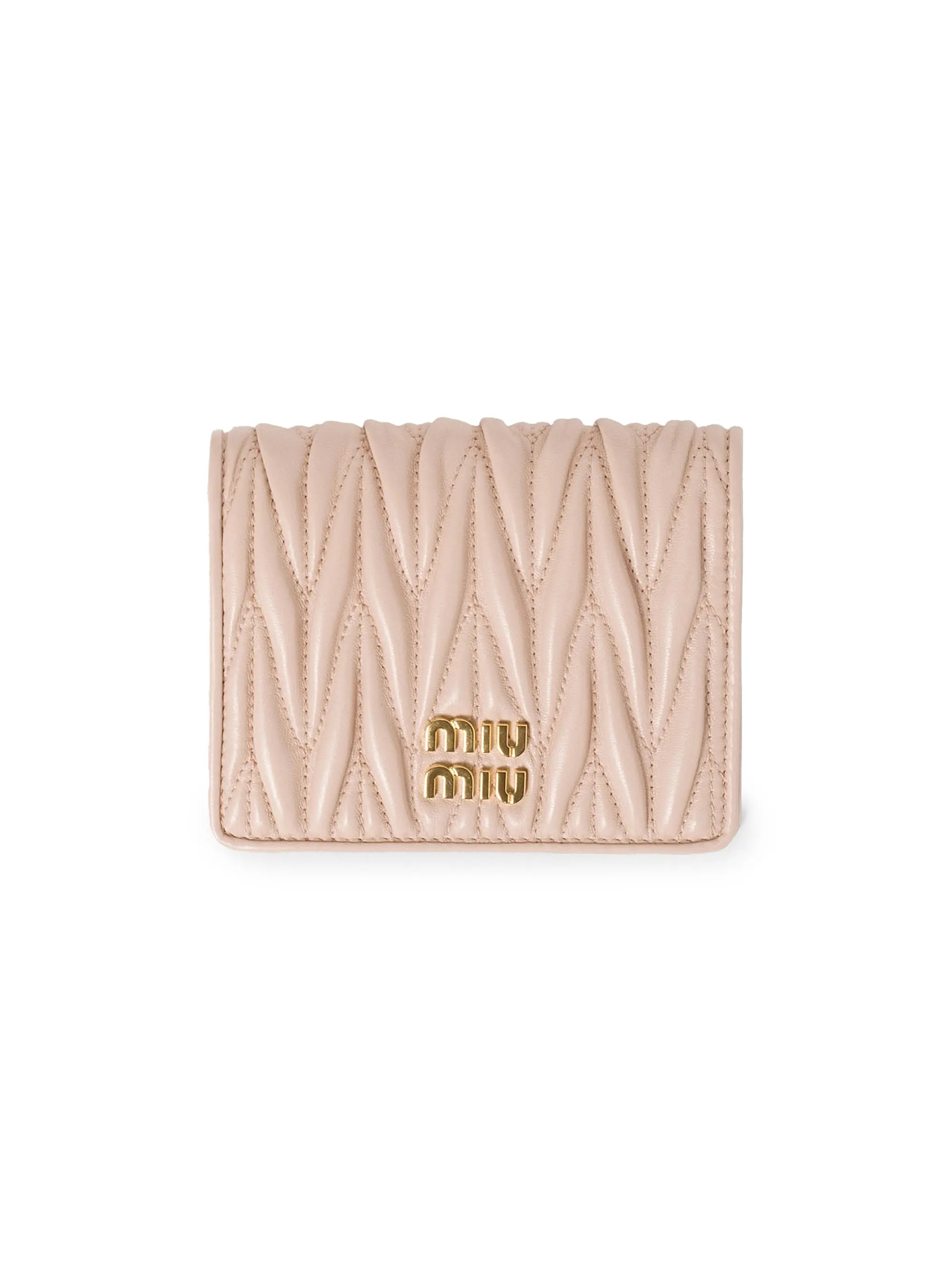 Miu Miu Small Matelassé Nappa Leather Wallet
