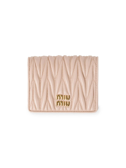 Miu Miu Small Matelassé Nappa Leather Wallet