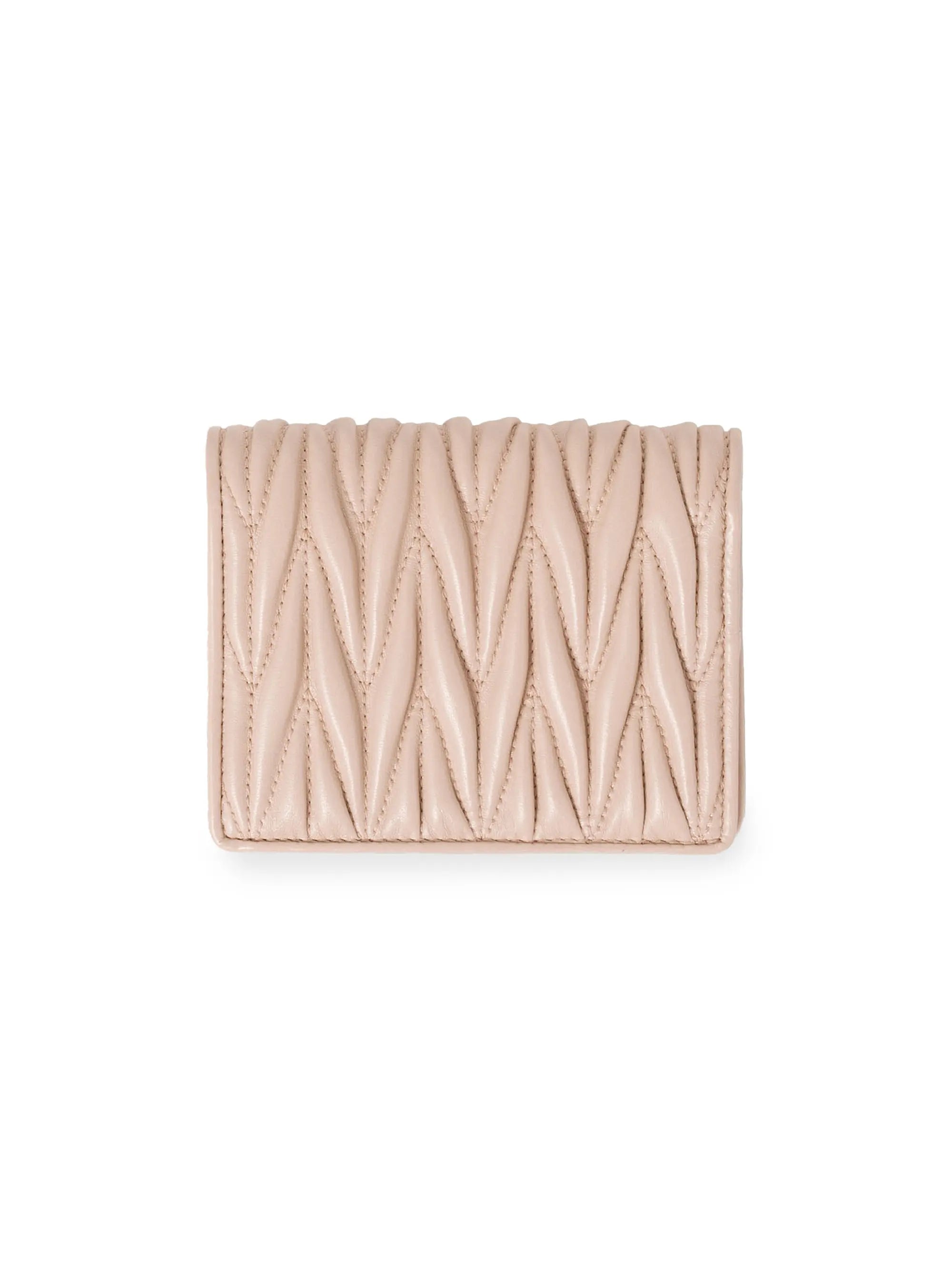 Miu Miu Small Matelassé Nappa Leather Wallet