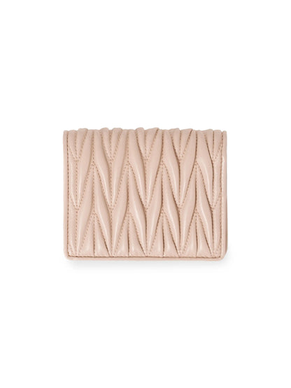 Miu Miu Small Matelassé Nappa Leather Wallet