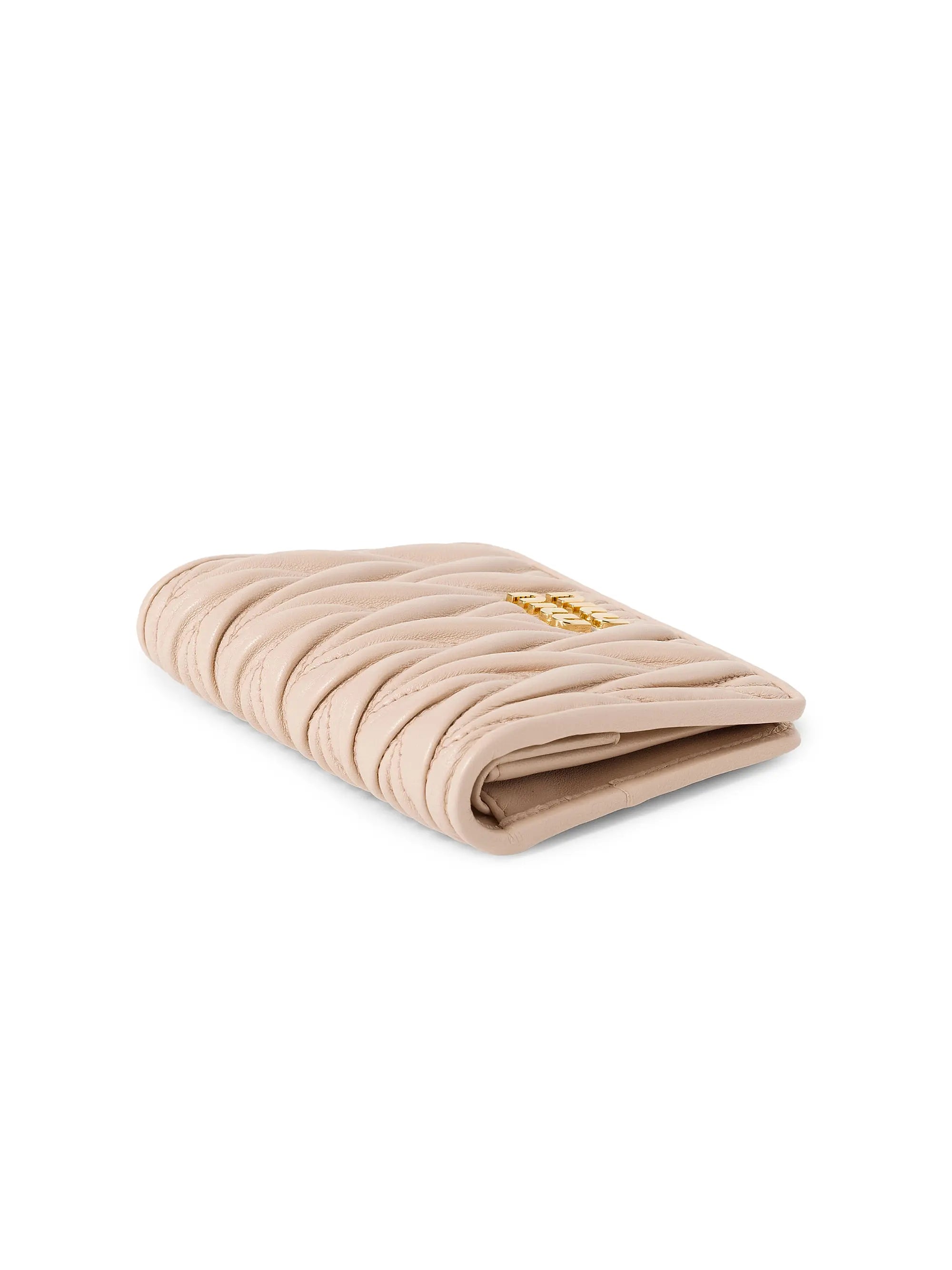 Miu Miu Small Matelassé Nappa Leather Wallet