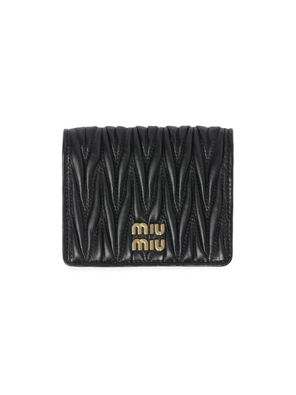 Miu Miu Small Matelassé Nappa Leather Wallet