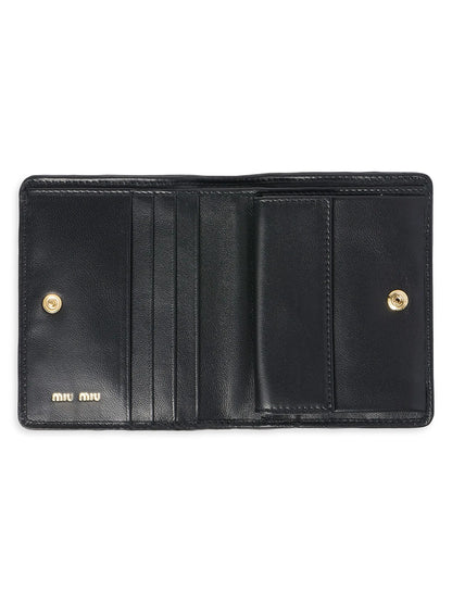 Miu Miu Small Matelassé Nappa Leather Wallet