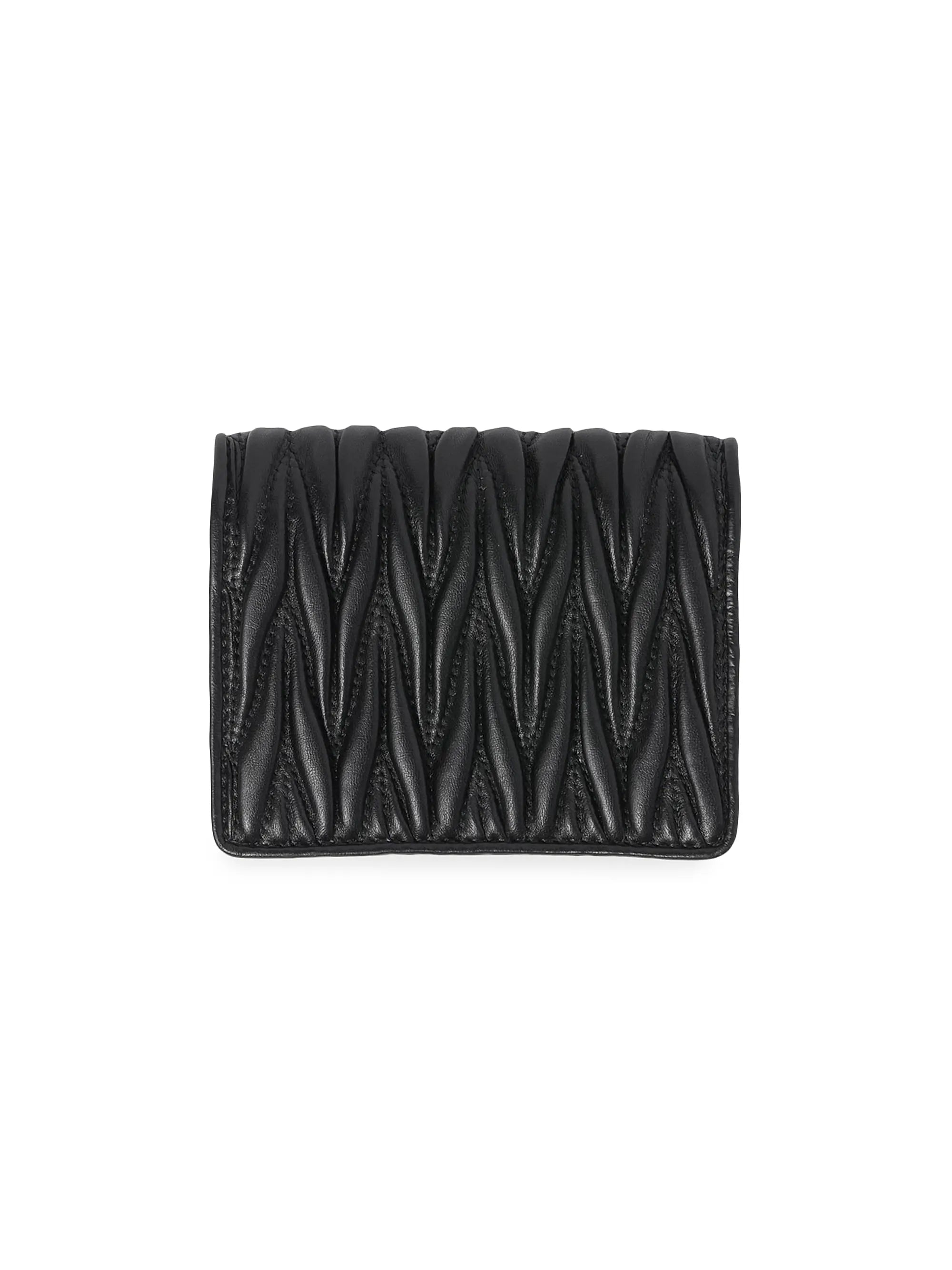 Miu Miu Small Matelassé Nappa Leather Wallet