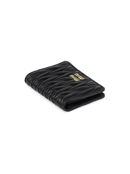 Miu Miu Small Matelassé Nappa Leather Wallet