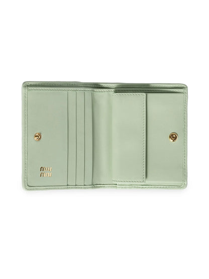 Miu Miu Small Matelassé Nappa Leather Wallet