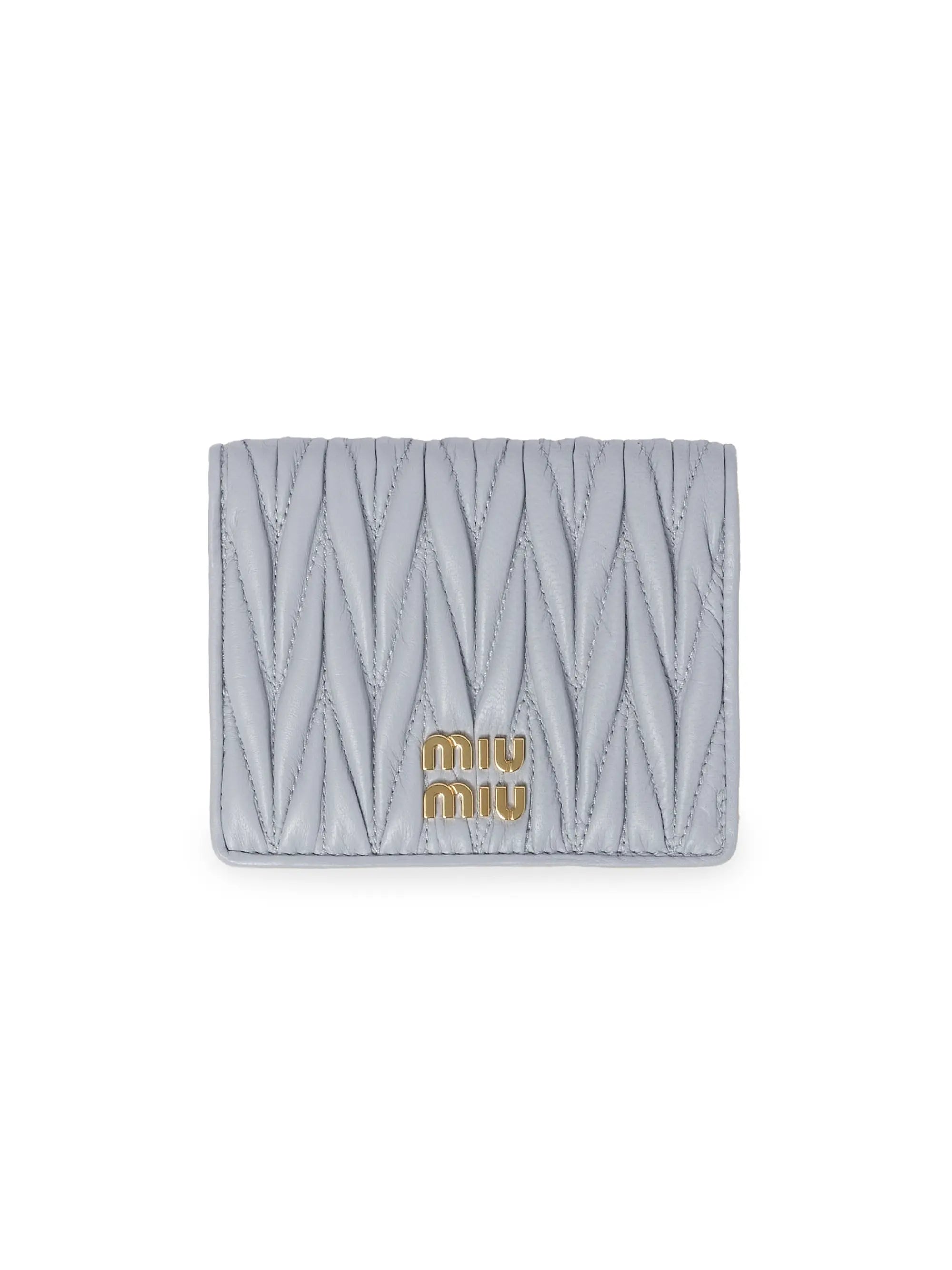 Miu Miu Small Matelassé Nappa Leather Wallet
