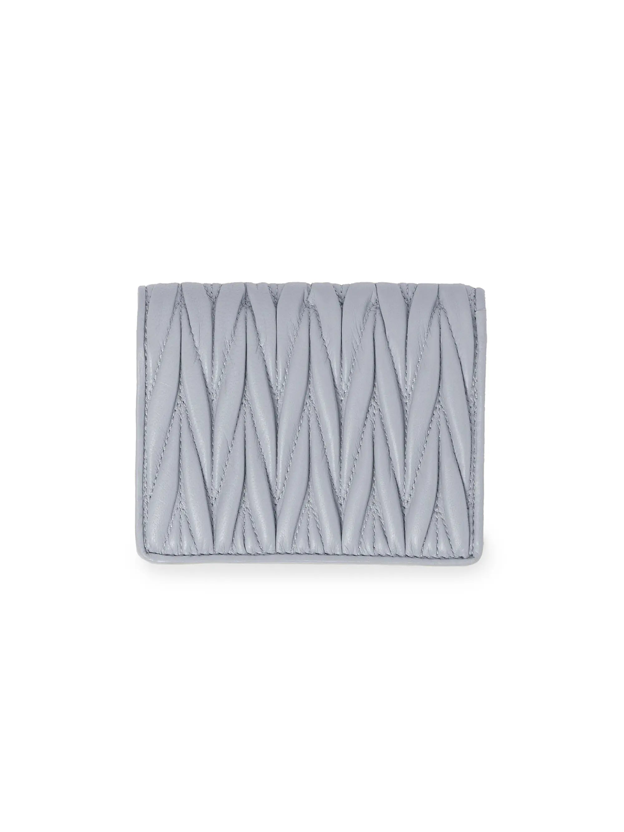 Miu Miu Small Matelassé Nappa Leather Wallet