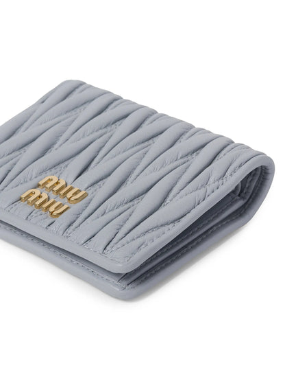 Miu Miu Small Matelassé Nappa Leather Wallet