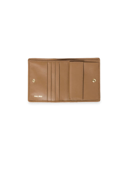 Miu Miu Small Matelassé Nappa Leather Wallet