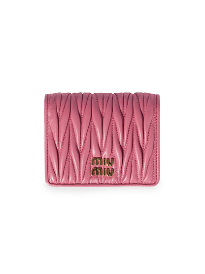 Miu Miu Small Matelassé Nappa Leather Wallet