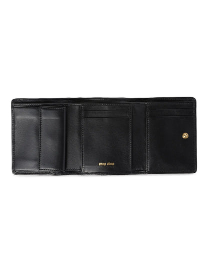 Miu Miu Small Matelasse Nappa Leather Wallet
