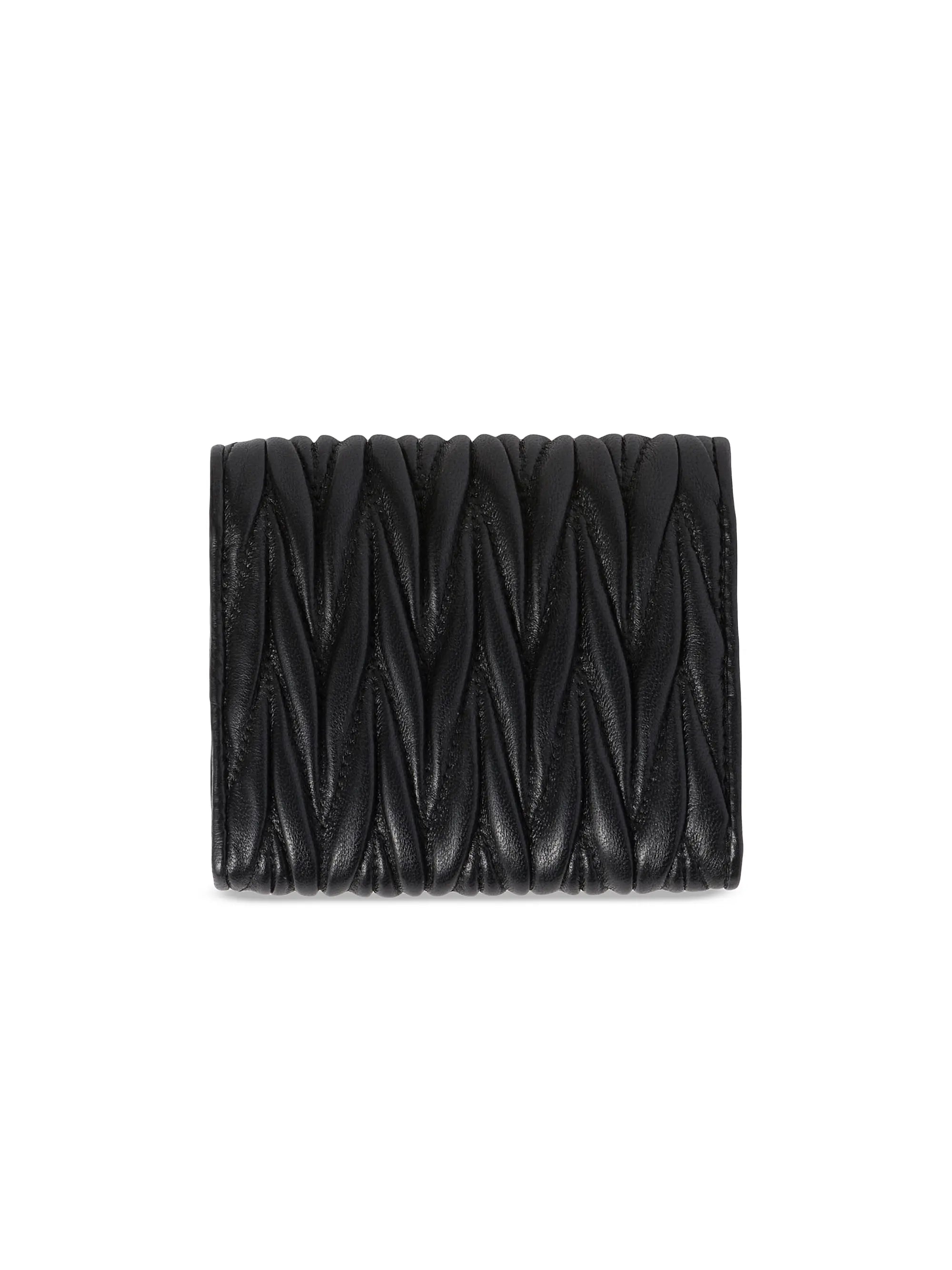 Miu Miu Small Matelasse Nappa Leather Wallet