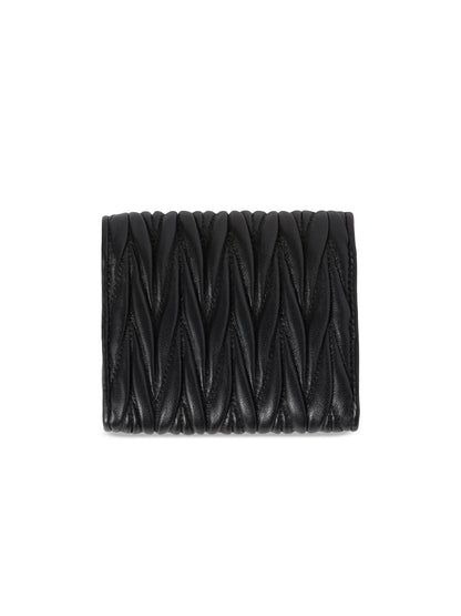 Miu Miu Small Matelasse Nappa Leather Wallet