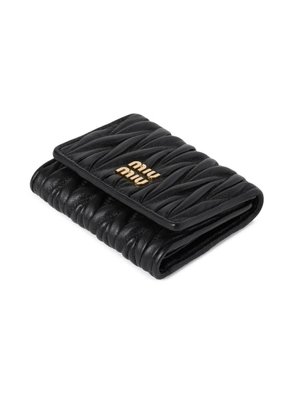 Miu Miu Small Matelasse Nappa Leather Wallet