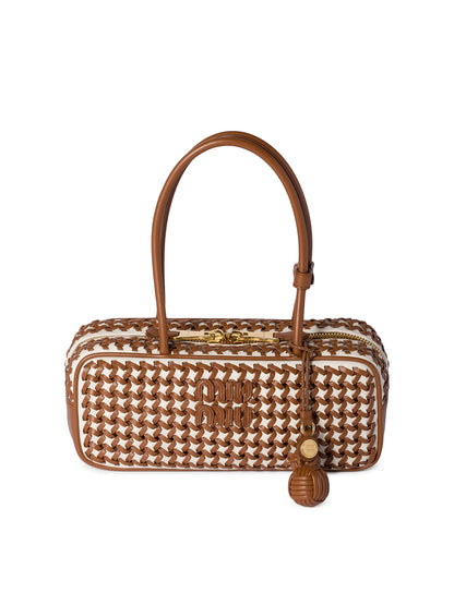Miu Miu Beau Leather Top Handle Bag